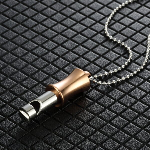 Yoga Exercise Meditation Whistle Adjustable Breath Necklace - Image 5