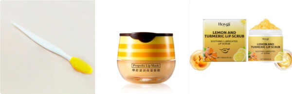 Turmeric Lemon Lip Scrub Cream Moisturizing And Drying - Image 6
