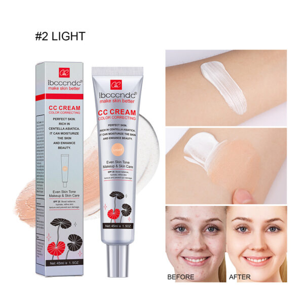 Hidratante Correctora CC Cream Impermeable Antisudor Maquillaje Antes Corrector Duradero Mujeres Maquillaje Proteger Piel Erborian Make - Image 2