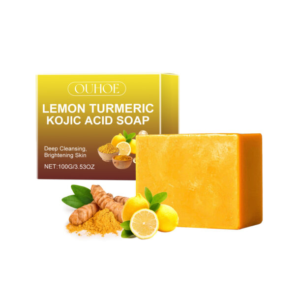 Lemon Turmeric Kojic Acid Soap Face Soap - Image 5