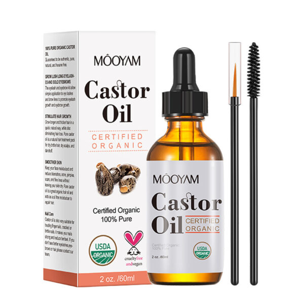 Castor Oil Castor Oil Skin Care Massage Basic Oil Hair Eyebrow Eyelash Care - Image 6