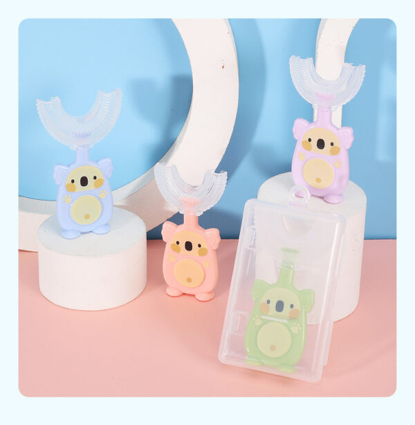 Zhuanzhuanxiong Manual Children's U-shaped Toothbrush Silicone Toothbrush Baby - Image 6